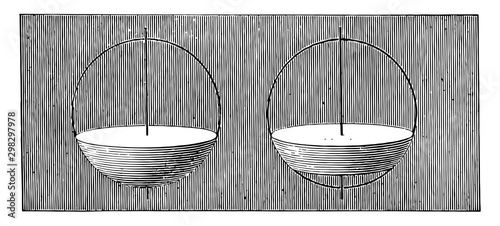 Spherical Segments vintage illustration.