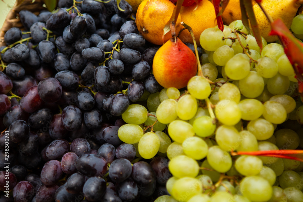 Autumn fruits and vegetables. Fruit and vegetable background. Autumn fruits and vegetables. Fruit and vegetable background.