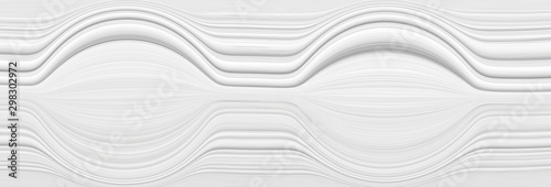 Blurred white background with elements of circles. The texture of volumetric figures for a screensaver or wedding card. Blur with space design.