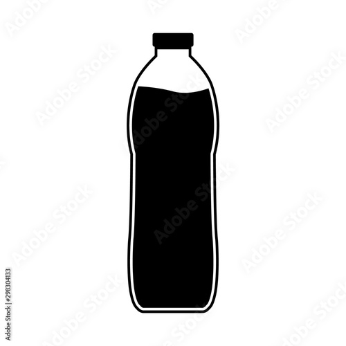 Bottle icon, logo isolated on white background