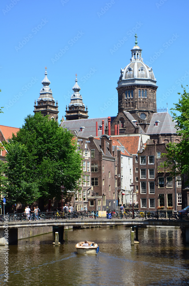 Amsterdam Cityscape River City Canal