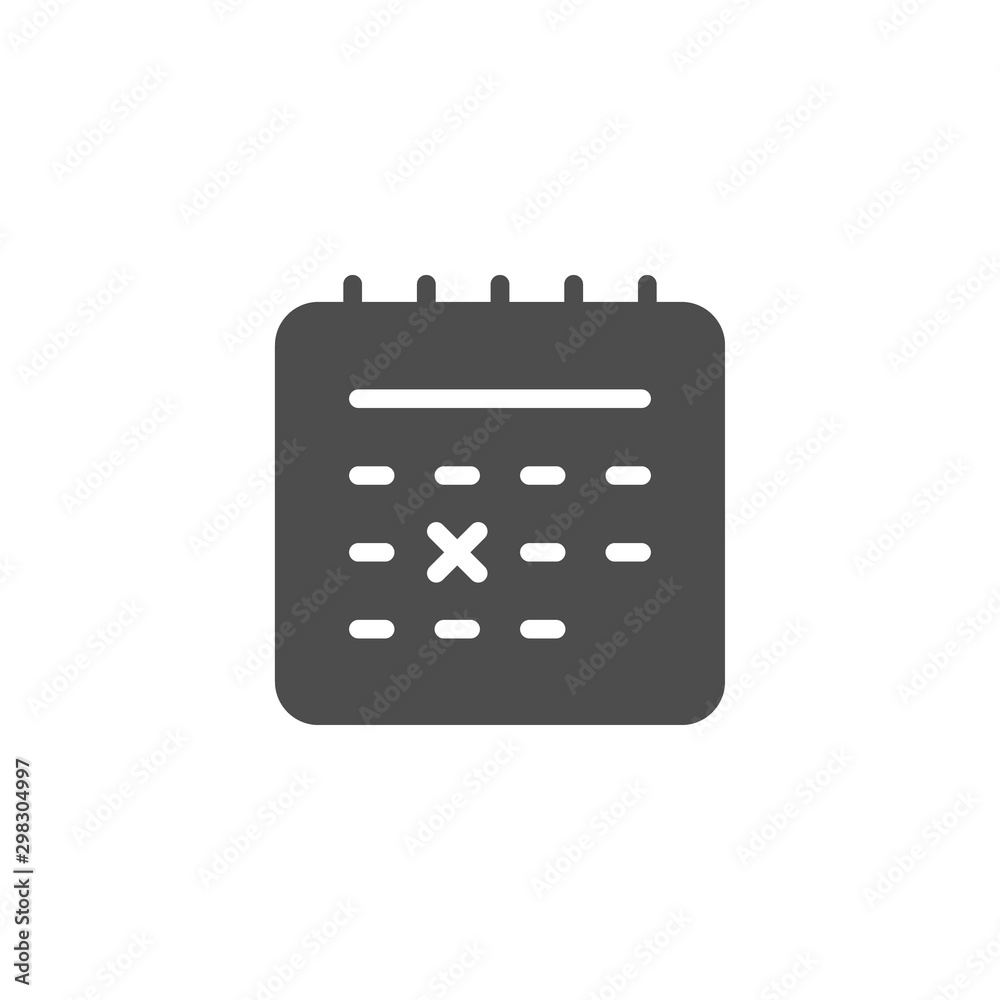 Calendar glyph icon and date symbol Calendar glyph icon and date symbol