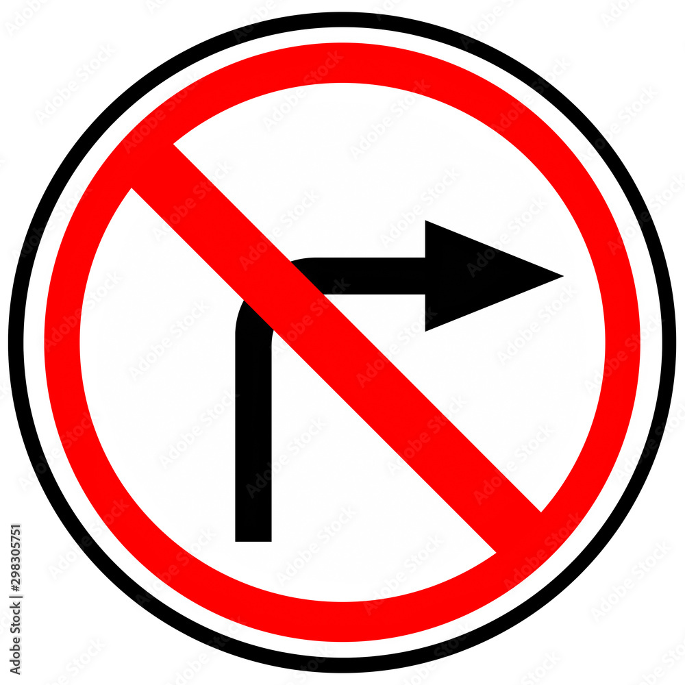 Prohibitory sign Prohibitory sign