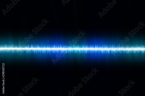 blue abstract background Beautiful colors of the sound waves. aesthetic design.