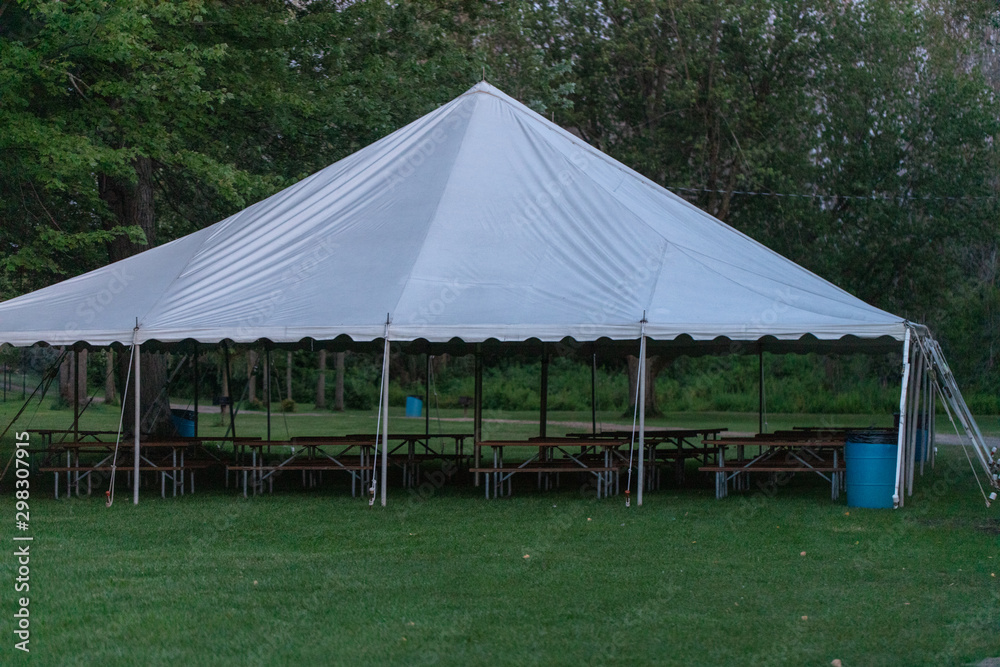 Tent at dusk Tent at dusk