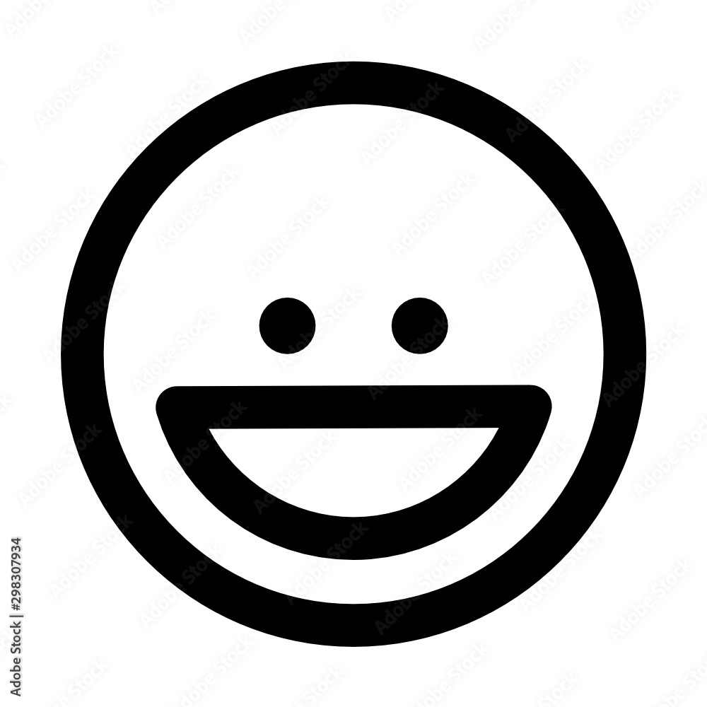 Vecteur icone souriant, smiley