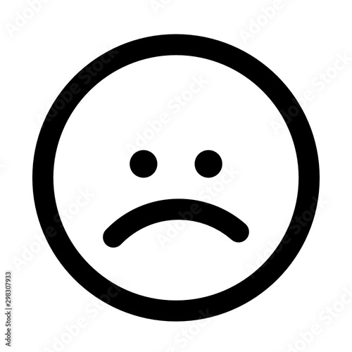 Vecteur icone triste