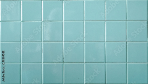 Tiles. A closed up pattern of a aqua blue bathroom tiles. for background, tile masiac texture.