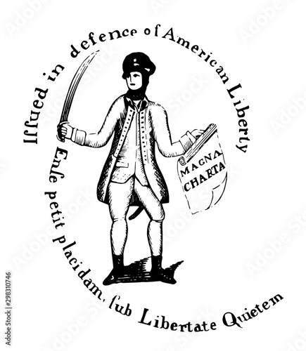 Treasury Note vintage illustration