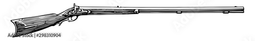 Remington Rifle, vintage illustration.