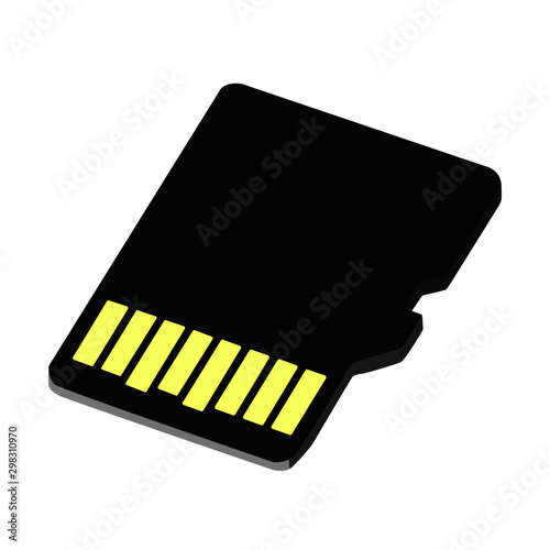 memory card realistic vector illustration isolated