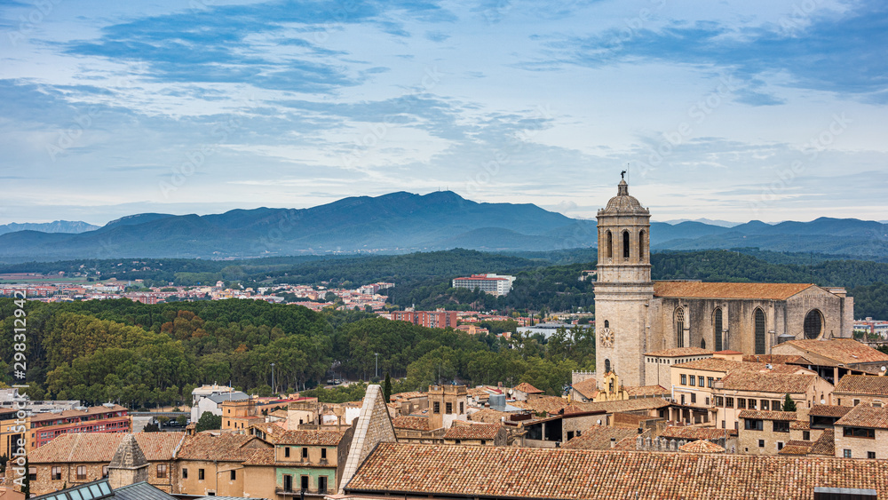 Obraz premium Girona Cathedral, Girona Spain