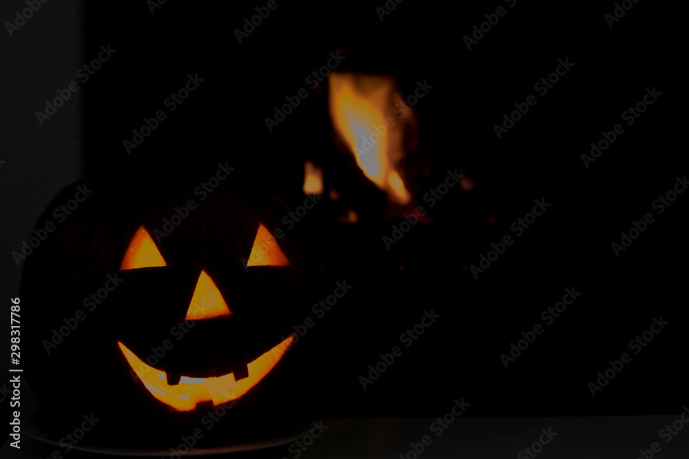 halloween pumpkin with white background