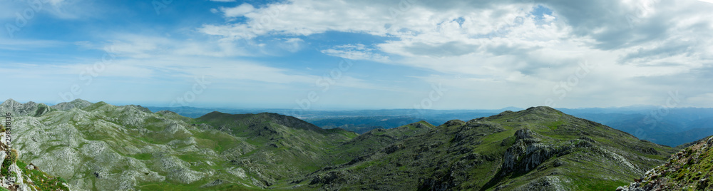 Panoramica de sierra asturiana
