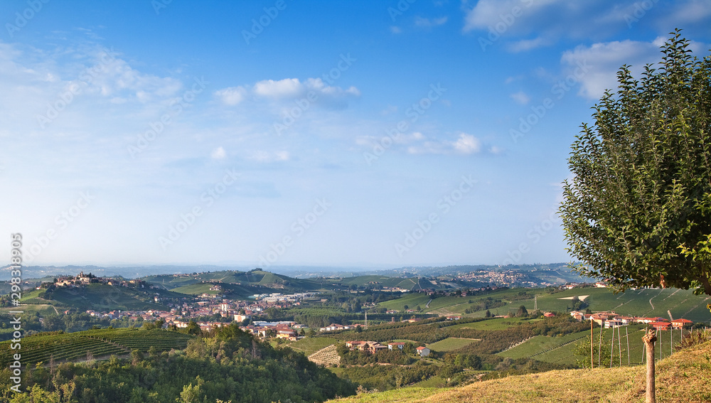 Italian Landscape. Hills of Piedmont