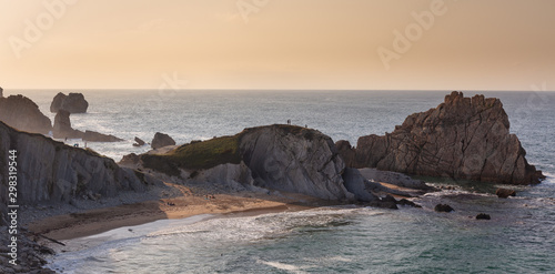 Playa de Arnia en la Costa Quebrada, Cantabria photo
