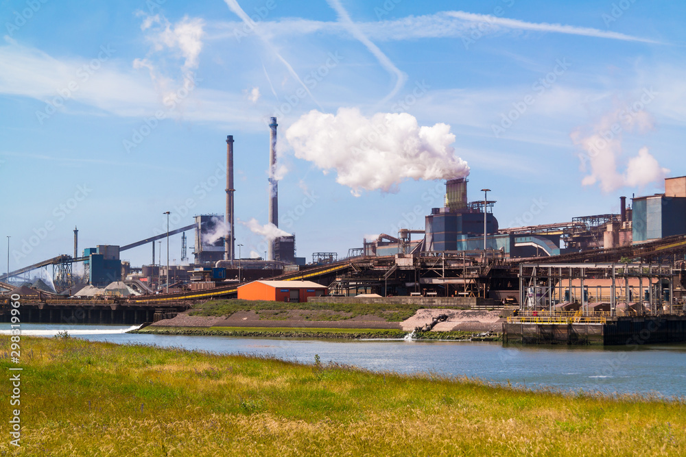 Steel industry in IJmuiden near Amsterdam, Netherlands Steel industry in IJmuiden near Amsterdam, Netherlands