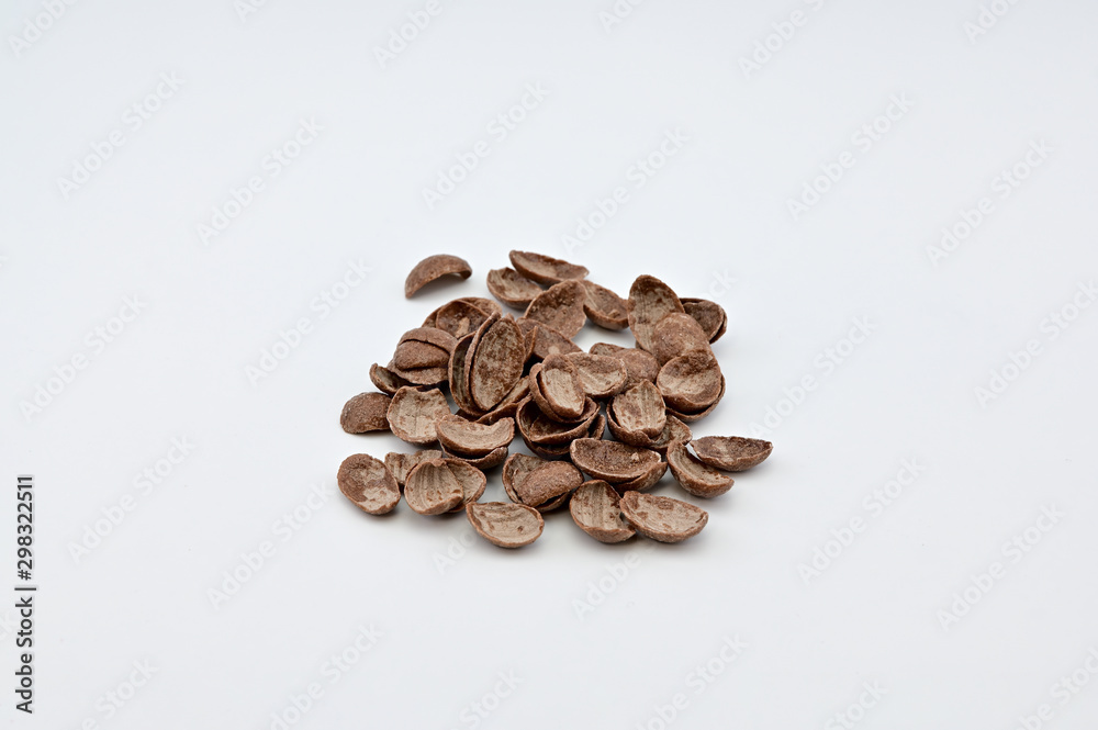 Photo of oatmeal, vitamins on a white background. Healthy food concept. Photo of oatmeal, vitamins on a white background. Healthy food concept.