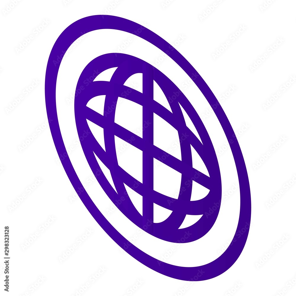 Global symbol icon. Isometric of global symbol vector icon for web design isolated on white background Global symbol icon. Isometric of global symbol vector icon for web design isolated on white background
