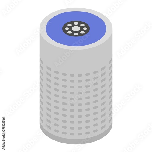 Air purifier icon. Isometric of air purifier vector icon for web design isolated on white background