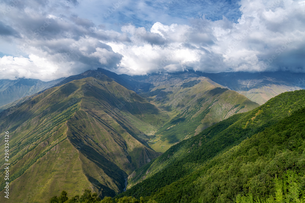 Fototapeta premium Mountains Panorama - Svaneti, Georgia