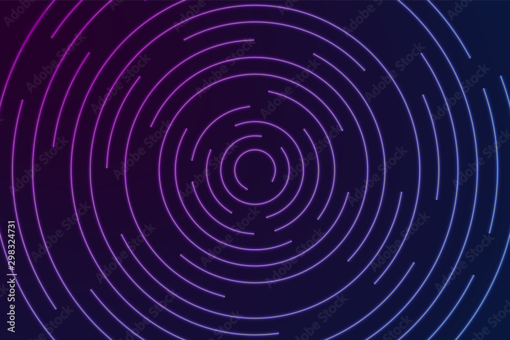 Glow spin neon circles abstract background. Vector Glow spin neon circles abstract background. Vector
