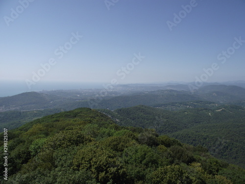 panoramic view of the island