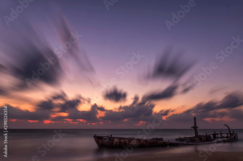 Twilight time at Habonim beach photo