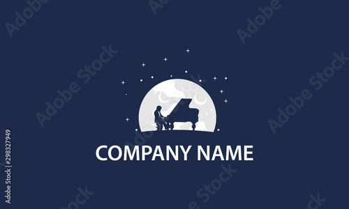 instrumen piano logo design inspirations