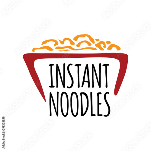 Vector logo of spaghetti, noodles and pasta
