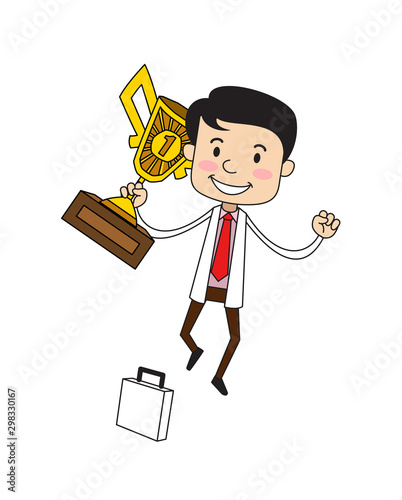 Dentist - Jumping with Trophy
