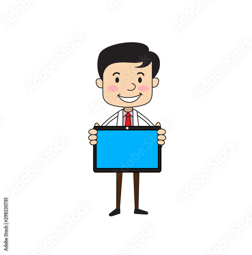 Dentist -Presenting a Tablet