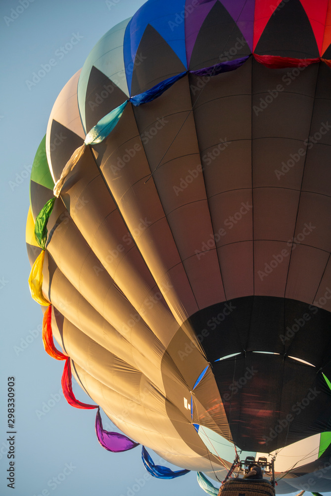 Fototapeta premium Black Balloon Colored by the Morning Sun