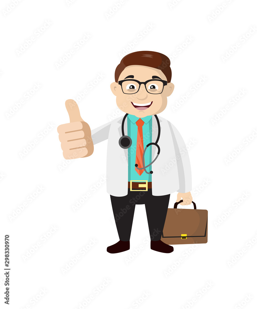 Dermatologist Doctor - Showing a Thumb Up Dermatologist Doctor - Showing a Thumb Up