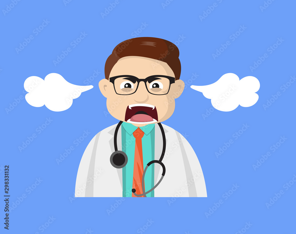 Dermatologist Doctor - Screaming in Aggression Dermatologist Doctor - Screaming in Aggression