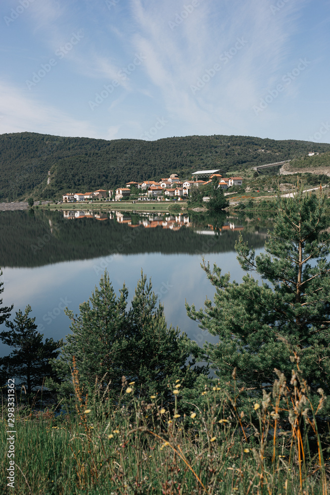 peaceful lake in Navarra