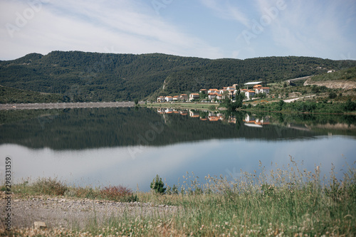 Fototapeta Naklejka Na Ścianę i Meble -  peaceful lake in Navarra