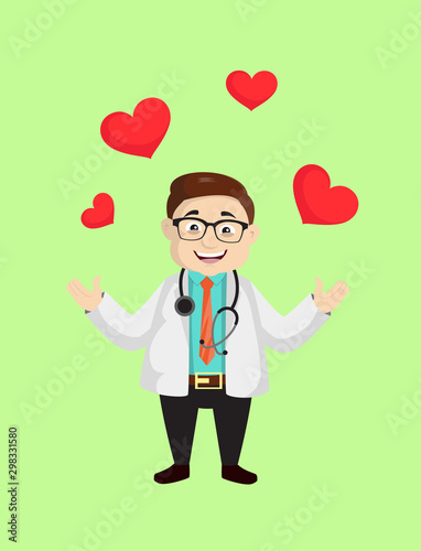 Dermatologist Doctor - Presenting Hearts