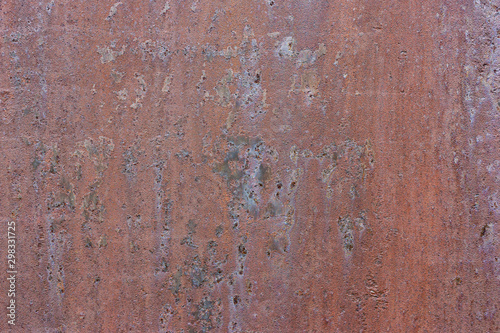 rusty bottom with time marks