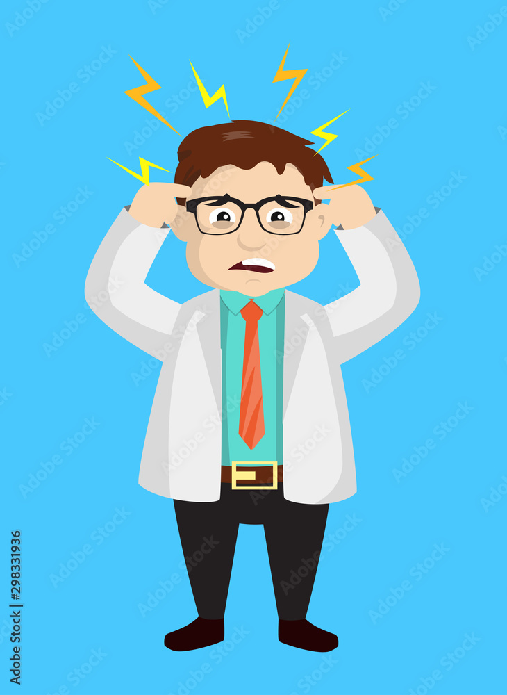 Dermatologist Doctor - with Worried Face Dermatologist Doctor - with Worried Face