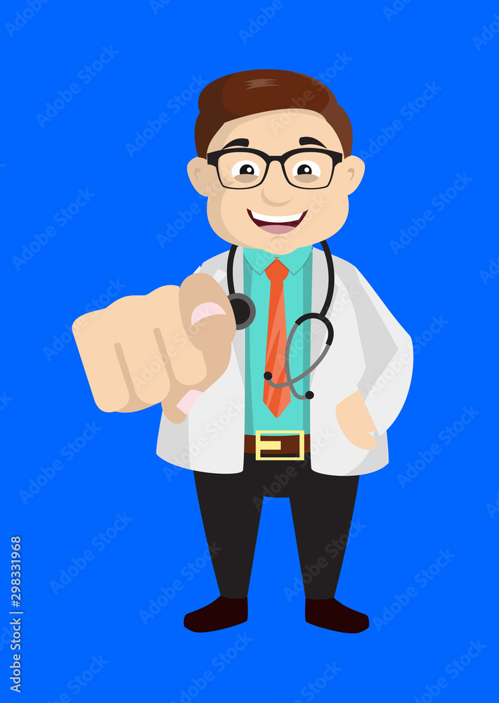 Dermatologist Doctor - Laughing and Pointing Dermatologist Doctor - Laughing and Pointing