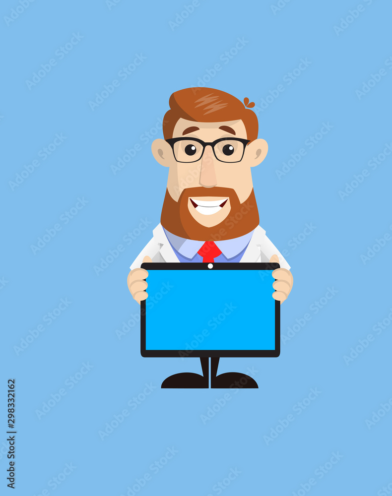 Doctor - Presenting a Tablet
