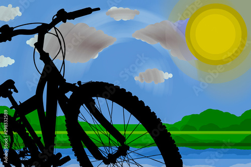 Bike ride, rest in nature © creativ000