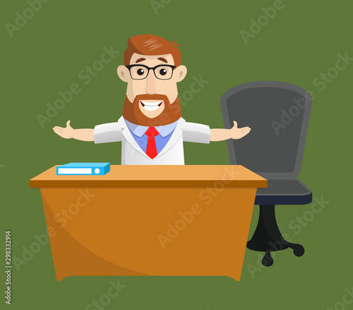 Doctor - Talking with Hand Gesture