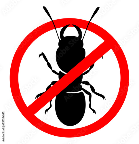 anti  termite symbol vector