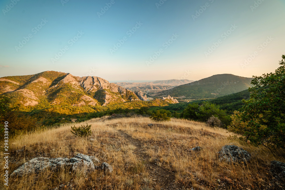 Mountain summer green landscape