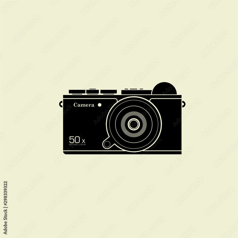 Fototapeta premium Digital Mirror less Camera Vector Design