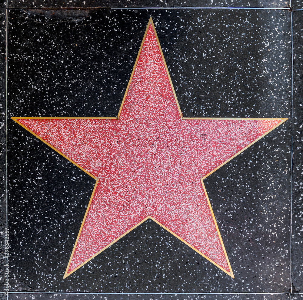 empty star on Hollywood Walk of Fame Stock Photo | Adobe Stock