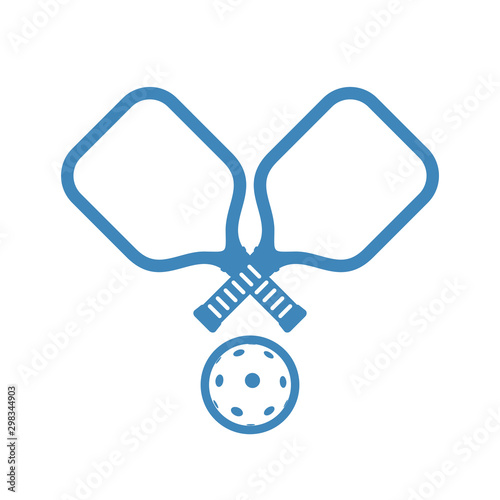 Pickleball sport symbol