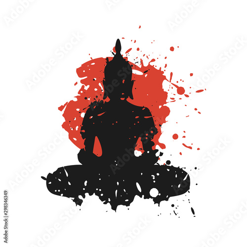 Design of budha art illustration photo